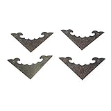 Kantenschutz aus Holzkiste, einzigartiger 12-teiliger Eckenschutz, Antik, keine Beschädigungen für Tisch für Schmuck-Geschenkbox(L)