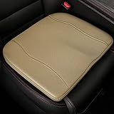 ZHDBD Premium-Autositzkissen, Memory-Foam-Fahrer-Sitzkissen, um den Fahrblick zu verbessern,Beig