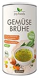 joy.foods Bio Gemüsebrühe Suppe ohne Hefe, vegan, 2er Pack (2 x 350 g)