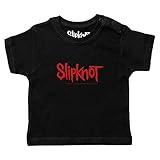 Metal Kids Slipknot (Logo) - Baby T-Shirt, schwarz, Größe 80/86 (12-24 Monate), offizielles Band-M