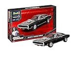 Revell 07693 Fast & Furious Dominics 1970 Dodge Charger, Automodell 1:25 zu der bekannten Filmreihe, 21,6 cm Fast and The Furious originalgetreuer Modellbausatz für Profis, unlack