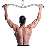 XYZDOUBLE SZ-Curlgriff Griff Ganzstahl Mit Drehgelenk Kabelzug Griff Mit Karabinerhaken für Bodybuilding Krafttraining Fitness Training Gym Sp