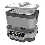 1.2L Schmuck Ultraschallreiniger Mit Körben Split Typ Ultraschallreinigungsmaschine Ultraschallbad Intelligente Touch-Empfindliche Steuerung Für Schmuck-Uhren Dental Ultraschallw