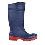 Cofra 00300-016.W44 TYPHOON BLUE/RED S5 SRC Sicherheitsstiefel, Blau/Rot, Größe 44
