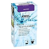 Kreul 98528 - Batik-Textilfarbe Lady Violet, 70 g, Farbpulver zum Batiken und Färben von Tex