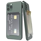 EAZY CASE Kartenhalter für Smartphones, Starkhaftendes Kartenetui, selbstklebend, Kartenfach für das Handy, Kartenhülle, Halterung für Ausweise, Halter für Kreditkarte, EC-Karte, Transp