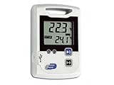 TFA Dostmann Datenlogger für Temperatur LOG100, 31.1039, zur Temperaturüberwachung, 60.000 Datensätze speicherbar, USB-Schnittstelle, weiß