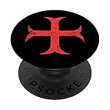 Ritterrüstung mit Löwen am Brustpanzer Mittelalter Ritter PopSockets mit austauschbarem PopGrip