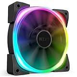 NZXT AER RGB 2-140 mm-HF-28140-B1-Erweiterte Beleuchtungsanpassungen-Winglet Tips-Fluid Dynamic Bearing-ED RGB PWM Lüfter für NZXT RGB-Single (Beleuchtungscontroller ERFORDERLICH & NICHT ENTHALTEN)