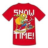 Spreadshirt Adventure Time Finn Und Jake Snow Time Kinder T-Shirt, 110-116, R