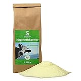 Bio Magermilchpulver - Fettarmes Milchpulver für Joghurt, Smoothies, Eis - Magermilch zum Backen - Getränkepulver Bio als Kaffeeweißer - 500g