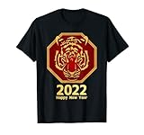 2022 Jahr des Tigers Chinesisches Sternzeichen Lunar Neujahr 2022 T-S