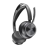 Poly - Voyager Focus 2 UC USB-C Headset (Plantronics) - Bluetooth Dual-Ear (Stereo) Headset with Boom Mic - USB-C PC/Mac Compatible - Active Noise Canceling - Works with Teams (Certified), Zoom &