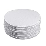 Sourcingmap 50 PCS 6 Aluminiumoxid weiß Dry Haken und Loop Schleifscheiben Beflockung Schleifpapier Körnung 180