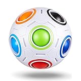 QiYi Rainbow Puzzle Ball Geschicklichkeitsspiel Fidget Toys Spielzeug Stressabbau Magic Ball Denksportaufgaben Spannendes Knobelspiel für Kinder und Erwachsene, Jungen, Mädchen Geschenke (Color)