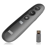 Wireless Presenter Fernbedienung – August WP200 – kabelloser Laserfrei Highlight PowerPoint Präsentation Pointer Clicker kompatibel Windows M