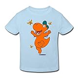 Spreadshirt Der Kleine Drache Kokosnuss Tanzt Kinder Bio-T-Shirt, 110-116, Hellb