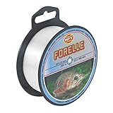 WFT Zielfisch Forelle 500m Clear - Angelschnur zum Forellenangeln, Monofilschnur für Forellen, Forellenschnur zum Angeln, Schnur, Durchmesser/Tragkraft:0.20mm / 3.8kg Tragk