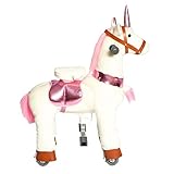 Galoppo Einhorn auf Rollen für Kinder ab 2 Jahren in der Größe Small – XXL Spielpferd zum Spielen und mechanischen Reiten für Indoor und O