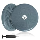 Sportastisch Ballsitzkissen Comfortable inkl Pumpe 33cm Anti-Burst Sitzkissen Balancekissen Sitzballkissen Luftkissen Balance Pad für Fitness Reha Rücken mit Übungs-PDF & biszu 3 Jahren Garantie*