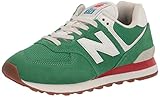 New Balance Herren Iconic 574 V2 Sneaker, Varsity Green Velocity Red Ml574he2, 43 EU