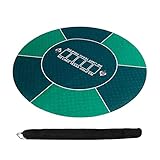 LQIAN Profi Pokermatte Poker Tischdecke 120 cm Gummi Runde Tischplatte Texas Poker Tischtuch Spieltisch Matte Layouts für Poker (Color : Green)
