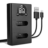 CELLONIC® NP-BX1 Dual Schnellladegerät kompatibel mit Sony RX100 VII VI V IV III FDR-X3000 RX1 HX400V DSC-HX350 DSC-HX60 HDR-CX405 DSC-RX100 ACC-TRBX + USB Kabel Akkuladegerät Ladekabel Dual Ladeg