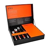 Elia Halo Besteck-Set, 24-teilig, Chroma Orange Geschenkbox