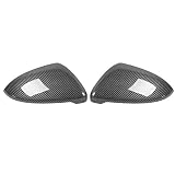 Kuuleyn Wing Mirror Cover, 2-tlg. ABS Carbon Fiber Style Rückspiegel-Abdeckung für Golf 7 Fit für Golf 7 2014-2018