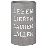 Räder Vino Beton Weinkühler Leben Lieben Lachen L