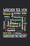 Welchen Teil von verstehst du nicht?: Notizbuch 6'x 9' liniert. Planner für Aktien | Investoren | ETF | Börse | N