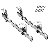 JTGMJ333 Tastaturhalterung Einziehbar - Auszugsschiene, Tastatur-Schienen Silber, Höhenverstellbar, Nicht Leicht Verformbar, Kugellager Aus Stahl, Schub