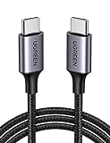 UGREEN USB-C auf USB-C Kabel 60W Power Delivery Ladekabel USB C zu USB C kompatibel mit Galaxy S21 Ultra, S20, Note20, Mi 10T, Xperia 1 II, Pixel 5, iPad Mini 6, iPad Pro, MacBook Air usw. (1m)