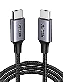 UGREEN USB-C auf USB-C Kabel 60W Power Delivery Ladekabel USB C zu USB C kompatibel mit Galaxy S21 Ultra, S20, Note20, Mi 10T, Xperia 1 II, Pixel 5, iPad Mini 6, iPad Pro, MacBook Air usw. (1m)