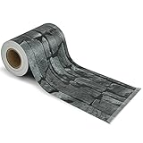 Sichtschutzstreifen PVC | Sichtschutzfolie Gartenzaun oder Balkon | inkl. 20 Befestigungsclips | für Einzel- und Doppelstabmatten geeignet | 19 cm x 35 m | einfarbig oder mit Motiv| Merkur-Optik