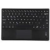 Bluetooth-Tastatur, Kabellose Tastatur mit Touchpad Ultra-Slim Bluetooth-Tastatur für Windows PC Android Phone Tablet, X Scissor Switch M