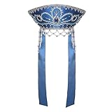 danila-souvenirs Russisch Traditionelles Volkskostüm - Kopfschmuck Kokoshnik Victoria blau #636