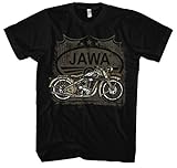 Jawa Herren T-Shirt | jawa t-Shirt - jawa 350 Tshirt - Motorrad Geschenke für männer Tshirt - Motorrad Tshirt Herren | M1 (Schwarz, 4XL)