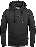 Grin&Bear Hoodie mit gestempeltem Design Logo schwarz L GEC540