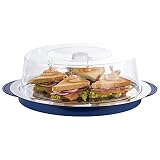 APS Thermo-Set 5-teilig – Hochwertiges Tablett-Set bestehend aus einer stabilen Schale, einem Edelstahl-Tablett, Zwei Kühl-Akkus und einer Frischhaltehaub