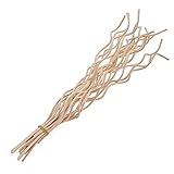 WONCT Reed Diffusor Sticks, natürliche Rattan Reed Diffuser Sticks, für Home Office Spa und Schlafzimmer(Wood Color 20pcs)