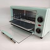 ZXWNB Mini-Elektroofen Für, 10 Liter 750 Watt Toasterofen Pizzaofen Backblech Mit Timer Mini Backofen Für Pizza Toast Truthahn Kleiner Kücheng
