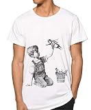 Influent UK Banksy T-Shirt, Krankenschwester, Superheld, Banksy Art Gr. XL, weiß