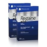 REGAINE Männer Schaum: 6-Monats-Vorrat mit 50 mg/g Minoxidil, regt das Haarwachstum an und stoppt Haarausfall bei Männern, 2 x 3 x 60 g