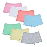 POWERFLOWER Mädchen Multipack Essential Cotton Boxer Bequeme Höschen Unterhosen Größe 2-12 Jahre Woche Unterwäsche (6467, 8-10 Years)