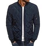 ZDDHOODY Winterjacke Herren Parka Daunen Jacke Parka Stehkragen Reißverschluss Winter Jacke Warmer Übergangsjacke Outdoorjacke Windjacke Windbreaker Freizeitjacke Leicht Puffer Jacke Softshelljack