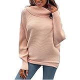 ZYHOOD Damen Dicker Pullover Rollkragenpullover Warme Winter Grobstrickpullover Zopfmuster Casual Elegante Strickpullover Frauen Einfarbig Gestrickt Pulli Oberteile Pullover Tops Rollkragenp