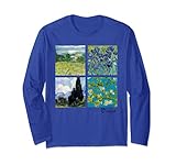 Van Gogh Malerei Collage mit Iris und Mandelblüten Lang