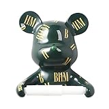 SHENXINCI Wc Papierhalter Alphabet-Bär, Wasserdicht Toilettenpapierhalter Ständer Wandhalterung Regal,Rollenpapierrohrständer Für Toiletten Und Toiletten, Küchenwandregale,17 * 12 * 18,5