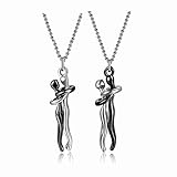 Liebevolle Umarmung Halskette 2 Stück Paar Kuscheln Umarmung Anhänger Mode Exquisite Paar Umarmung Anhänger zum Valentinstag Geburtstag Liebe Memorial Anhänger Geschenk